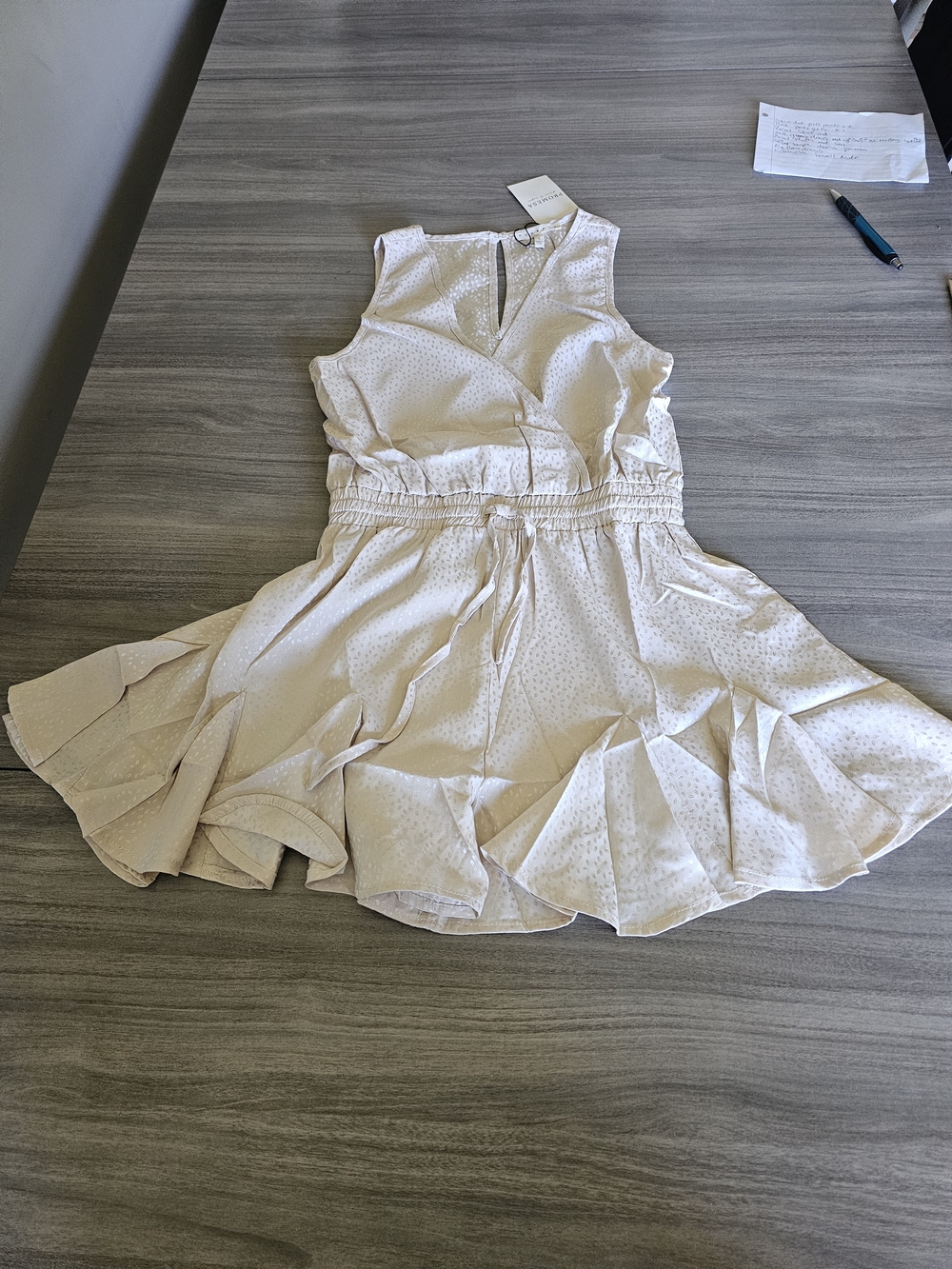Promesa Silky Nude Romper Size Small